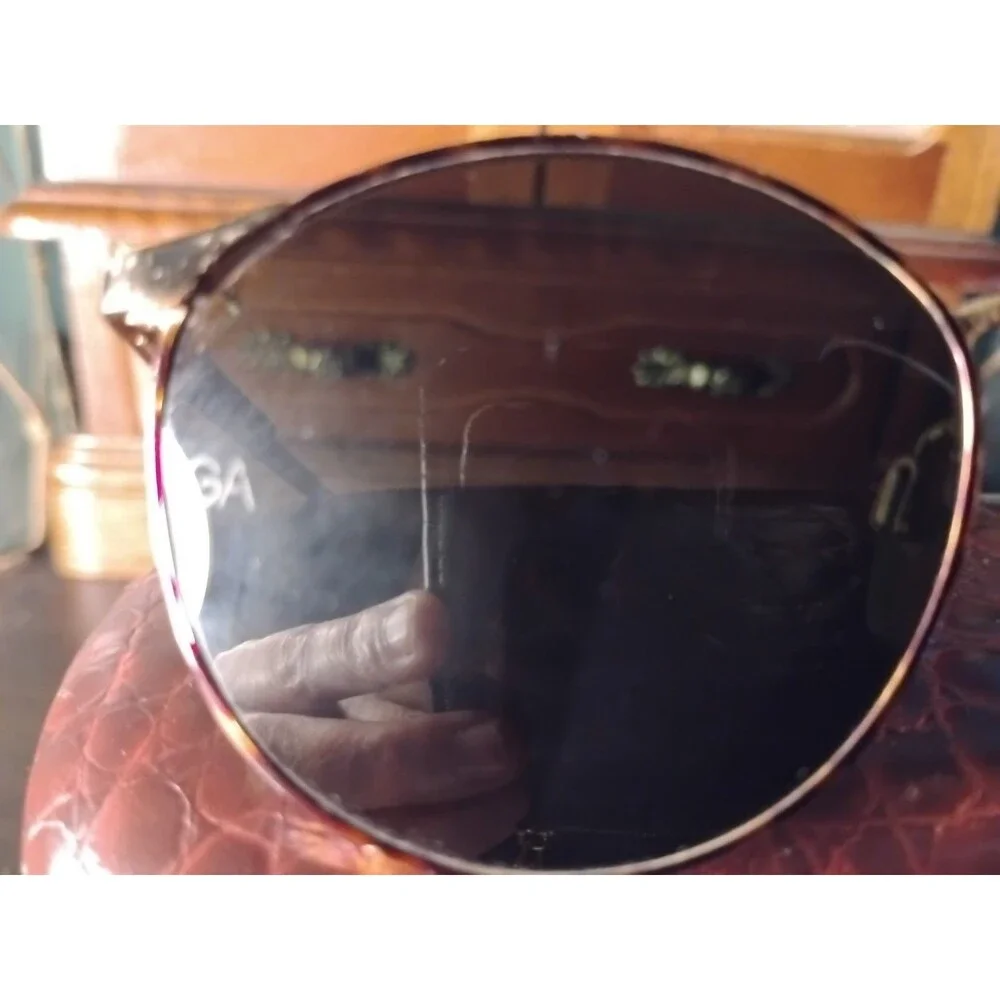 Giorgio Armani 163 825 49 19 135 Sunglasses Made Italy GA Logo Designer Vintage